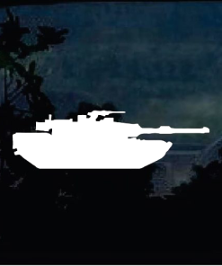 Tank Silhouette A3 Window Decal Sticker