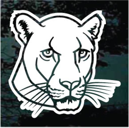 Panther head window decal sticker for cars and trucks