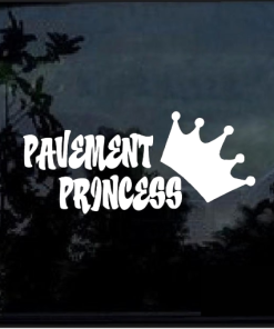 Pavement Princess Window Decal Sticker