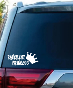 Pavement Princess Window Decal Sticker
