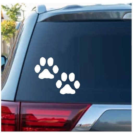 Puppy Puppy Paw Prints Window Decal StickerPaw Prints Window Decal Sticker
