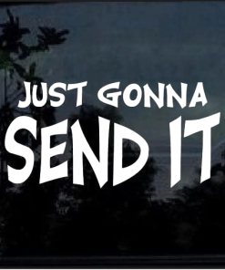 Send It window decal Sticker