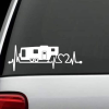 Camper Heartbeat Love Truck Decal Sticker