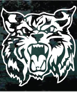 Wildcat growling window decal Sticker