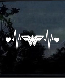 Wonder Woman Hearts window decal Sticker