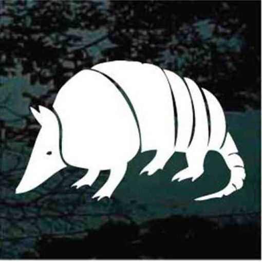armadillo window decal sticker for cars and trucks