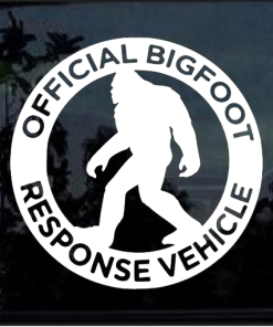 Round Bigfoot response vehicle Window Decal Sticker