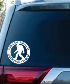 Round Bigfoot response vehicle Window Decal Sticker