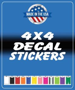 4x4 Decal Stickers
