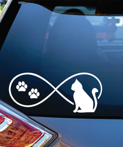 Cat Infiniy Cat Window Decal Sticker