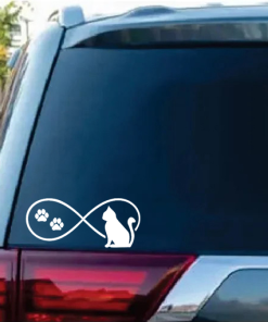 Cat Infiniy Cat Window Decal Sticker