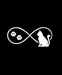 Cat Infiniy Cat Window Decal Sticker
