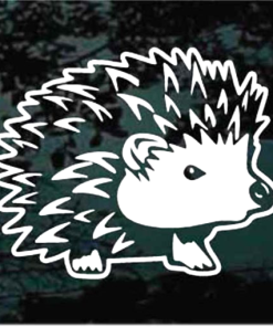 hedgehog window decal Sticker
