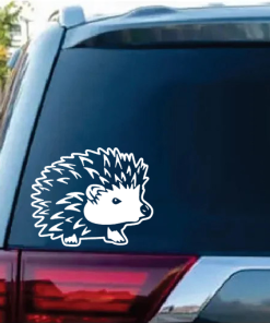 hedgehog window decal Sticker