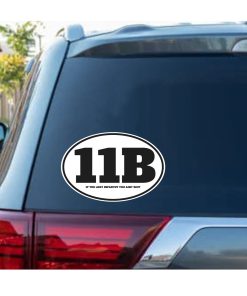 11B Infantry If you ain,t Infantry Oval Decal Sticker