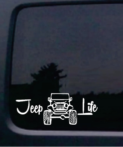jeep life window decal sticker