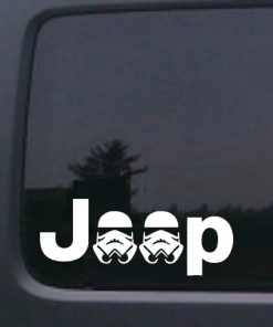 Jeep Stormtrooper Window Decal Sticker for Jeeps