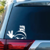 Marvin the Martian waving Window Decal Sticker