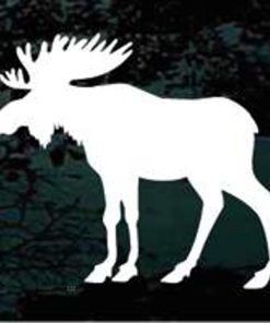 moose silhouette window decal sticker for cars and trucks