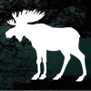 moose silhouette window decal Sticker
