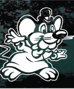 mouse cute window decal sticker for cars and trucks