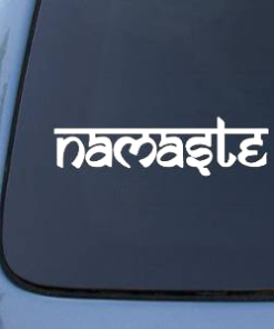Namaste Window Decal Sticker