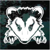 opossum possum window decal Sticker