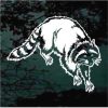 Raccoon walking decal sticker for cars and trucks