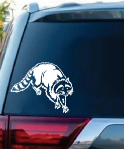 Raccoon walking decal Sticker