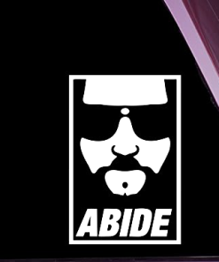 Dude Abide window decal Sticker
