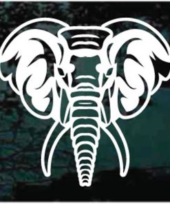 African Elephant Head Decal Sticker