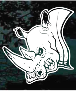 Angry Rhino Decal Sticker