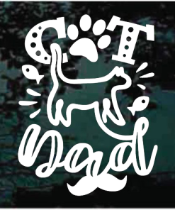 Cat Dad Decal Sticker