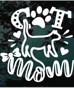 Cat Mom Cute Decal Sticker