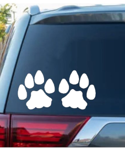 Cat Paw Prints Tracks Decal Sticker