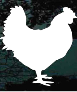 Chicken Silhouette Decal Sticker