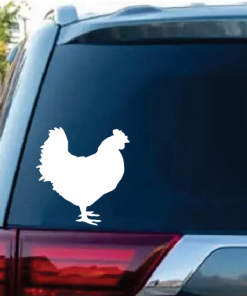 Chicken Silhouette Decal Sticker