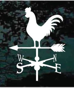 Chicken Weathervane Decal Sticker
