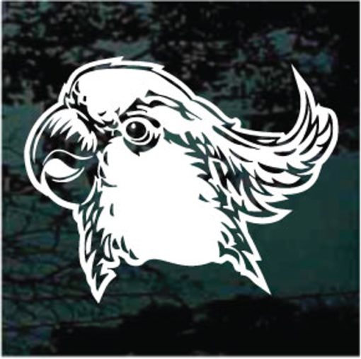 Cockatoo Head Bird Decal Sticker