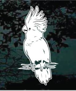 Cockatoo Perched Decal Sticker