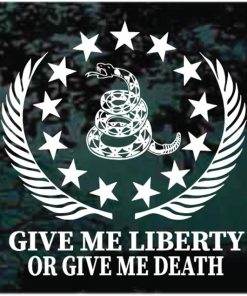 Give Me Liberty or Give Me Death Gadsden Snake Decal Sticker