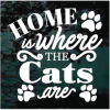 Home is Where The Cats Are Decal Sticker