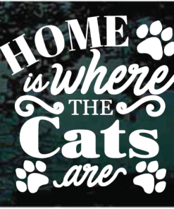Home is Where The Cats Are Decal Sticker