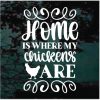 Home is where the Chickens Are Decal Sticker