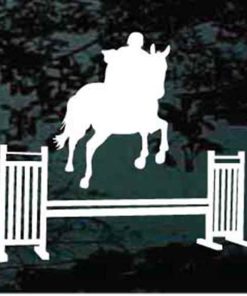 Horse Jumping Equine Decal Sticker