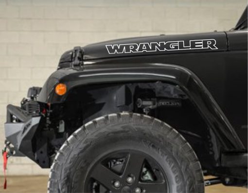 Jeep Wrangler Outlined Style Hood Decal Sticker