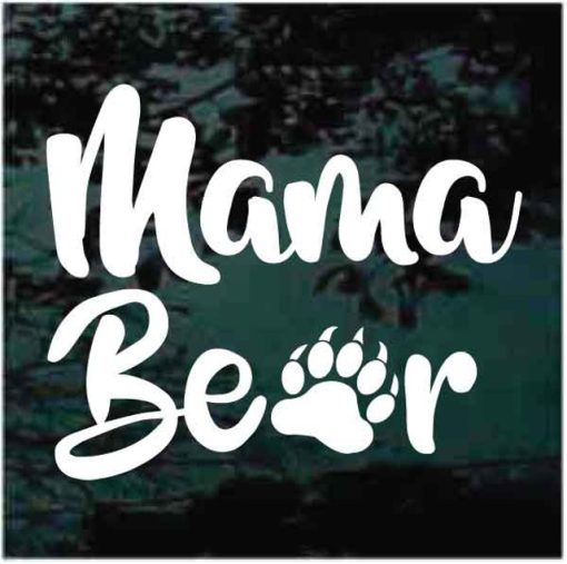 Mama Bear Paw Decal Sticker