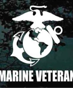 Marine Veteran EGA Decal Sticker