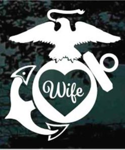 Marine Wife EGA Decal Sticker