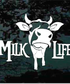 Milk Life Cow Decal Sticker